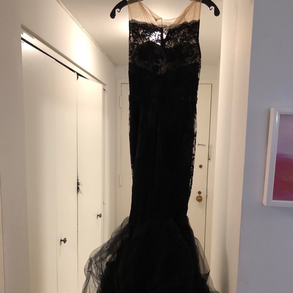 Notte by marchesa black evening gown size 0